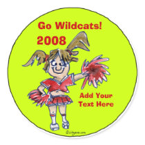 Personalized Cheerleading Sticker