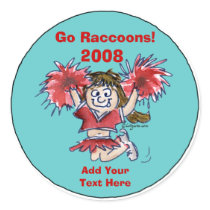 Personalized Cheerleading Sticker 2