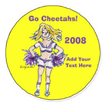 Personalized Cheerleading Sticker 4