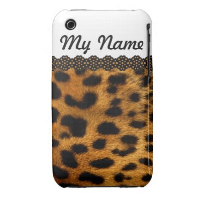 Personalized Cheetah iPhone 3 Cases