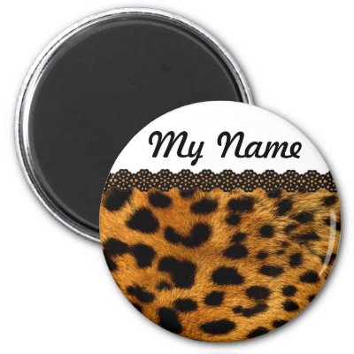 Personalized Cheetah Magnets