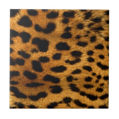 Personalized Cheetah Ceramic Tile