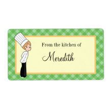 Personalized Chef Large Label #2