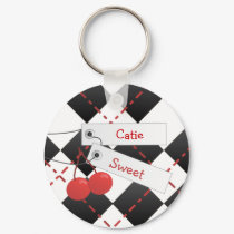 Personalized Cherry keychains