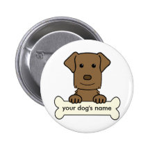 Personalized Chesapeake Bay Retriever Pinback Button