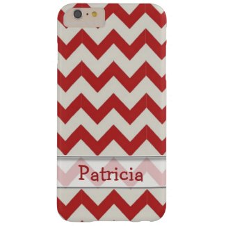 Personalized Chic Chevron Zigzag Pattern Red