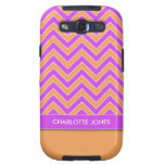 Personalized Chic Chevrons Samsung Galaxy S3 Case