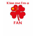 Personalized Chinese Kiss Me I'm Fan t-shirts