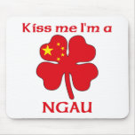 Personalized Chinese Kiss Me I'm Ngau mousepads