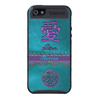 Personalized Chinese Love and Celtic Knot Symbols iPhone 5 Case