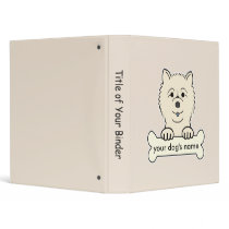 Personalized Chow Chow Vinyl Binders