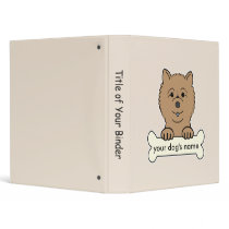 Personalized Chow Chow Vinyl Binder