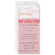 Personalized Christening Invitation for Baby Girl by Be_My_Valentine Personalized Christening Invitation for Baby Girl