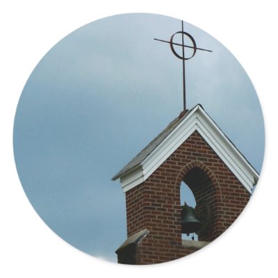 Personalized Christian Church Steeple Stickers by angela65