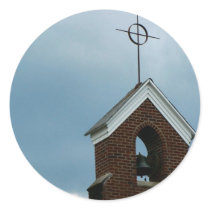 Personalized Christian Church Steeple Stickers by angela65 Personalized Christian Church Steeple Stickers