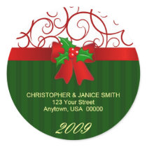 Personalized Christmas Address Labels stickers by SquirrelHugger Personalized Christmas Address Labels stickers