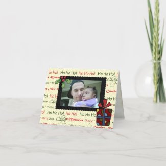 personalized christmas card card
