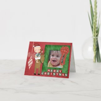personalized christmas card card