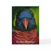 Personalized Christmas Card - Lorikeet