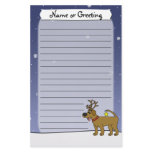Personalized Christmas Chocolate Lab Stationery