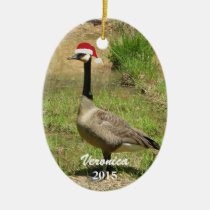Personalized Christmas Goose Ornament ornaments