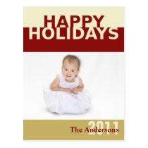 Personalized Christmas Greeting Card Postcard