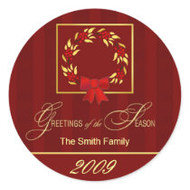Personalized Christmas Holiday Stickers