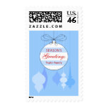 Personalized Christmas Ornaments Postage Stamps