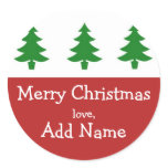 Personalized Christmas Tree Gift Sticker