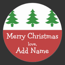 Personalized Christmas Tree Gift Sticker by jgh96sbc Personalized Christmas Tree Gift Sticker
