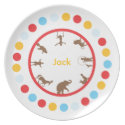 Personalized Circus Plate plate
