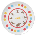 Personalized Circus Plate