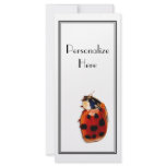 Personalized Classy And Cute Little Ladybug Personalized Rack Card