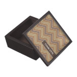 Personalized Coffee Chevrons Jewelry/Trinket Box Premium Jewelry Box