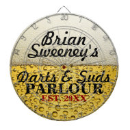 Personalized Cold Brew Dart Board