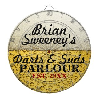 Personalized Cold Brew Dart Board