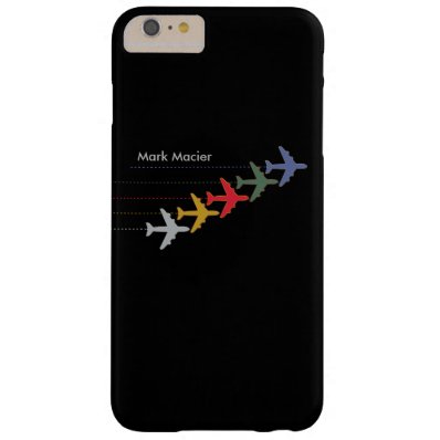 personalized color airplanes barely there iPhone 6 plus case