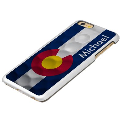 Personalized Colorado Flag Golf Ball Pattern Incipio Feather® Shine iPhone 6 Plus Case