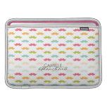 Personalized Colorful Mustache Lovers Sleeves For MacBook Air