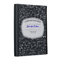 Personalized Composition Style iPad Case at Zazzle