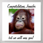 Personalized Congratulations Decorations Poster