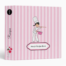 Personalized Cook Recipe Binder Organizer