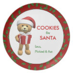 Personalized Cookies for Santa Plate