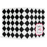Personalized Coupon Organizer - Argyle & Pink Vinyl Binders