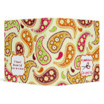 Personalized Coupon Organizer - Multicolor Paisley binders