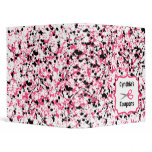 Personalized Coupon Organizer - Paint splatter 3 Ring Binder