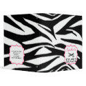 Personalized Coupon Organizer - Zebra Print &amp; Pink 3 Ring Binders