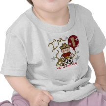 Personalized Cowboy 1st Birthday Tshirt