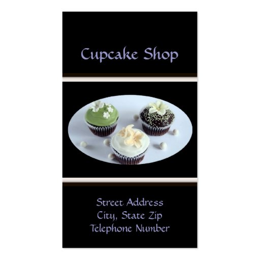 Personalized Cupcake Business Cards