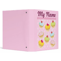 Personalized Cupcakes Binders